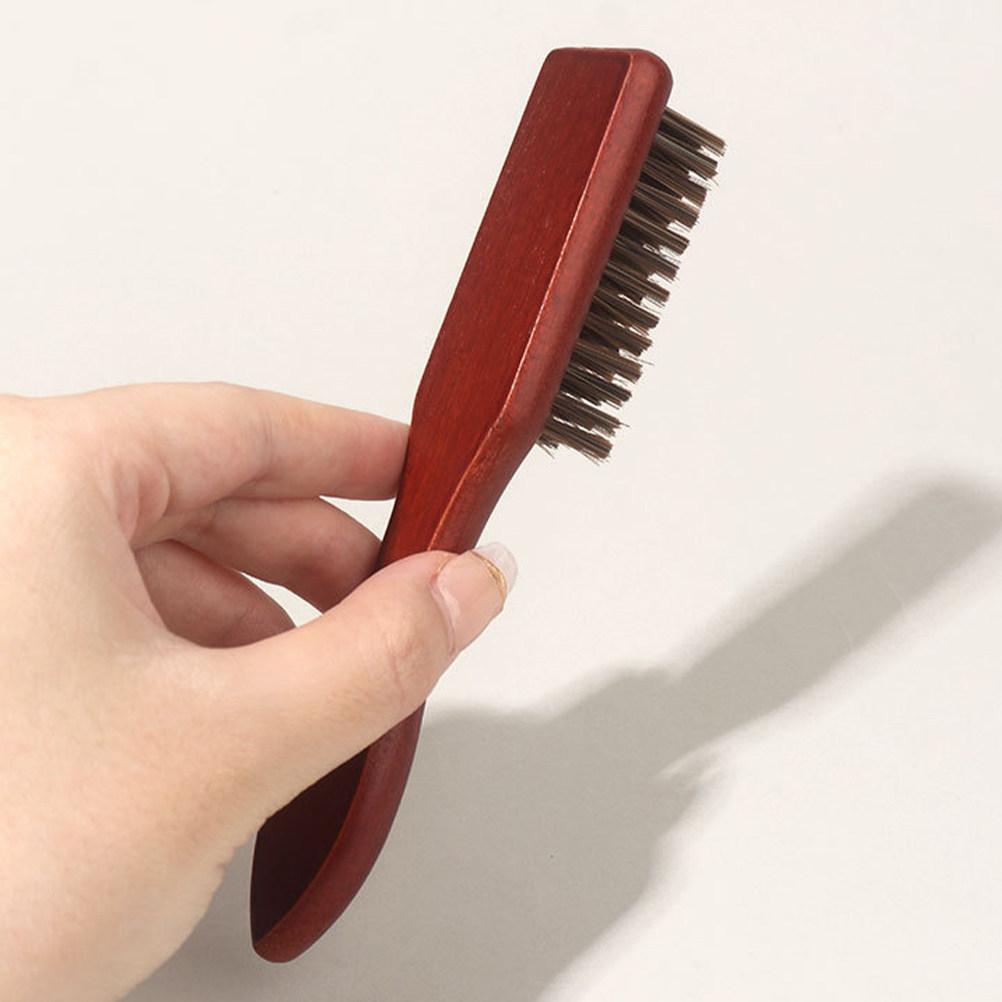 Men'S Beard Grooming - 2 Stück Bartpflegebürste Holzbürste Bartkamm Männer