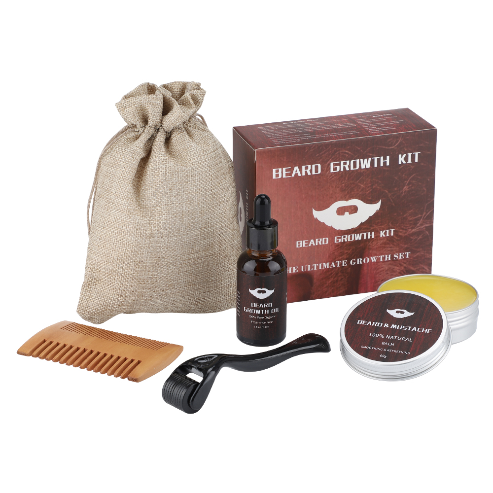 Men'S Grooming Products Kit - Bart wachstum Kit für Männer Haarwuchs