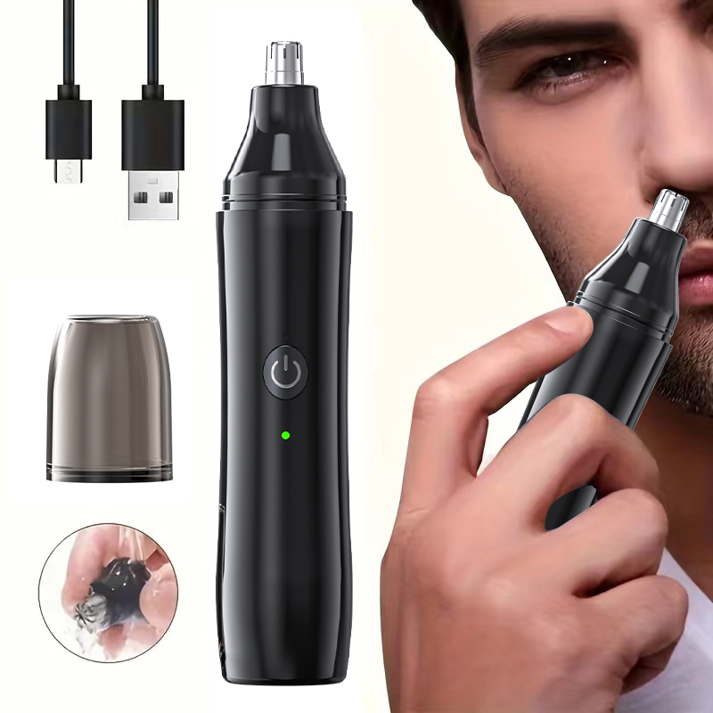 Men'S Grooming Nose Hair Trimmer - Wiederaufladbarer Nasenhaarschneider und Gesichtshaarentferner für Männer
