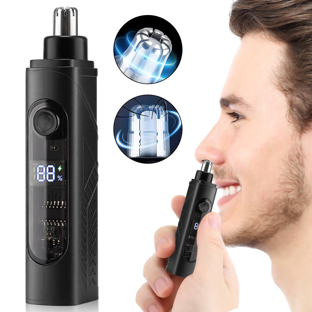 Men'S Grooming Nose Hair Trimmer - Wiederaufladbarer Nasenhaarschneider und Gesichtshaarentferner für Männer