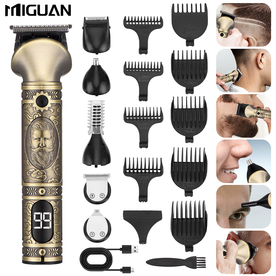 Men'S Grooming Nose Hair Trimmer - Haarschneidemaschine und 6-in-1 Barttrimmer-Set für Männer,