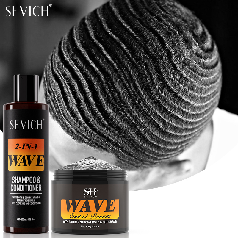 Men'S Grooming Gel - Deep Wave Control Pomade Shampoo Kit