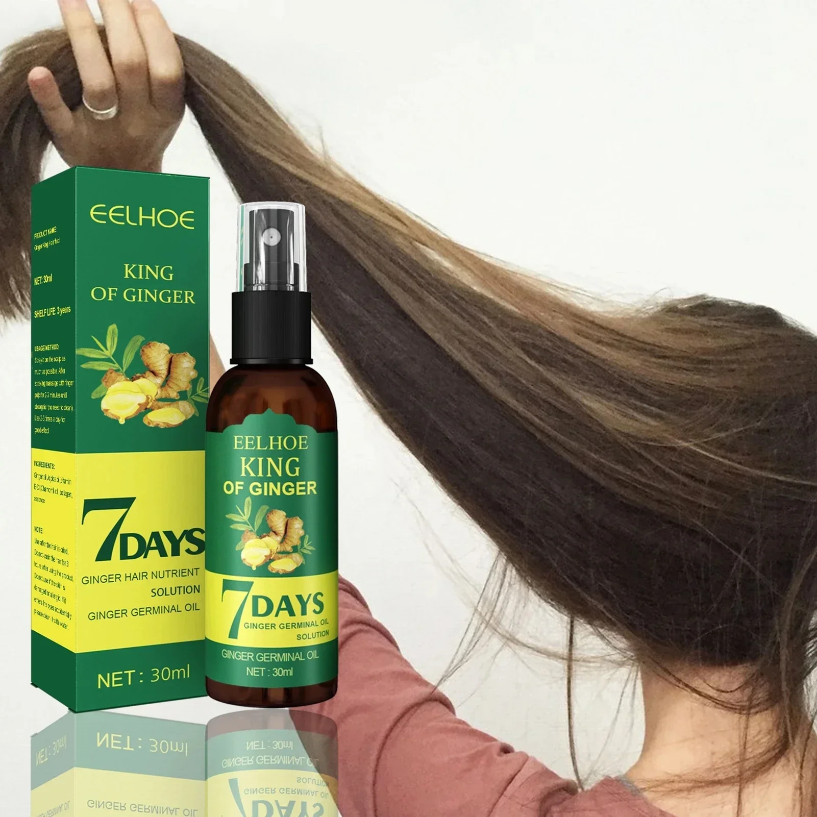 Ingrown Hair Serum - 2024 Ingwer Haarwuchs Serum Sprayer Haar