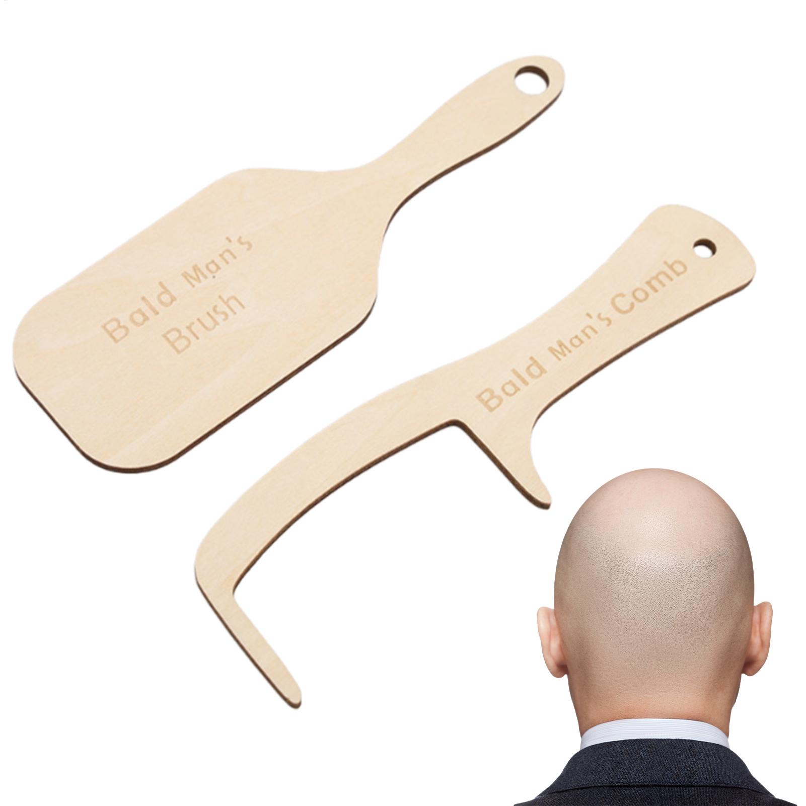 Men'S Grooming Organizer - 2 stücke Lustige Glatze Mann Pflege