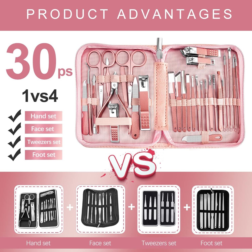 30-in-1 Professionelles Manikü – Men'S Grooming Products Kit Bewertung und Preis
