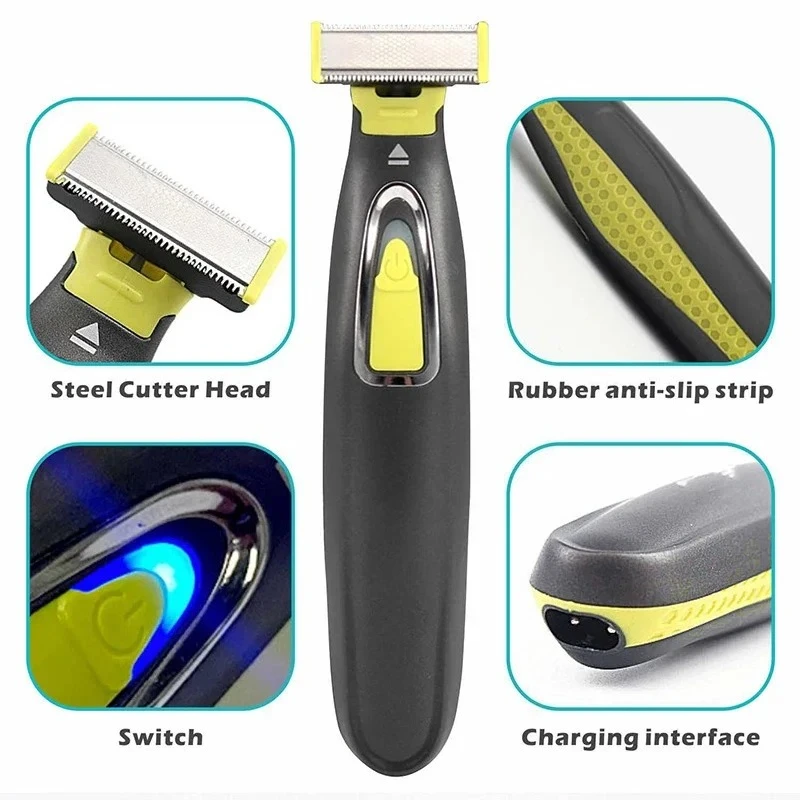 Tragbarer USB-Lade-Elektrorasi – Men Grooming Armpit Hair Bewertung und Preis