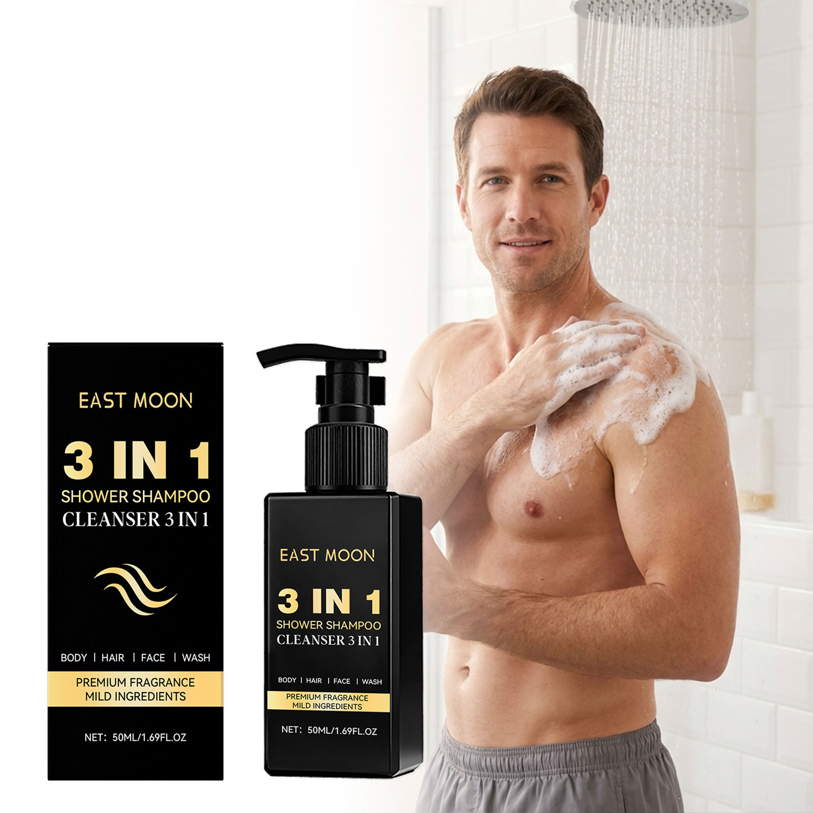 50 ml 3-in-1-Shampoo, Gesichts – Face Wash Mens Bewertung und Preis