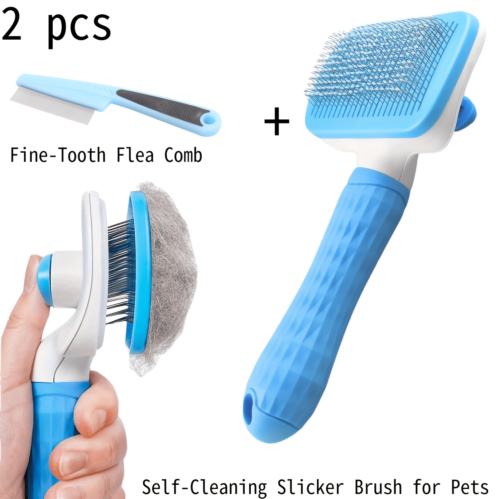 2-teiliges Haustierpflege-Set, – Comb Fine Tooth Bewertung und Preis