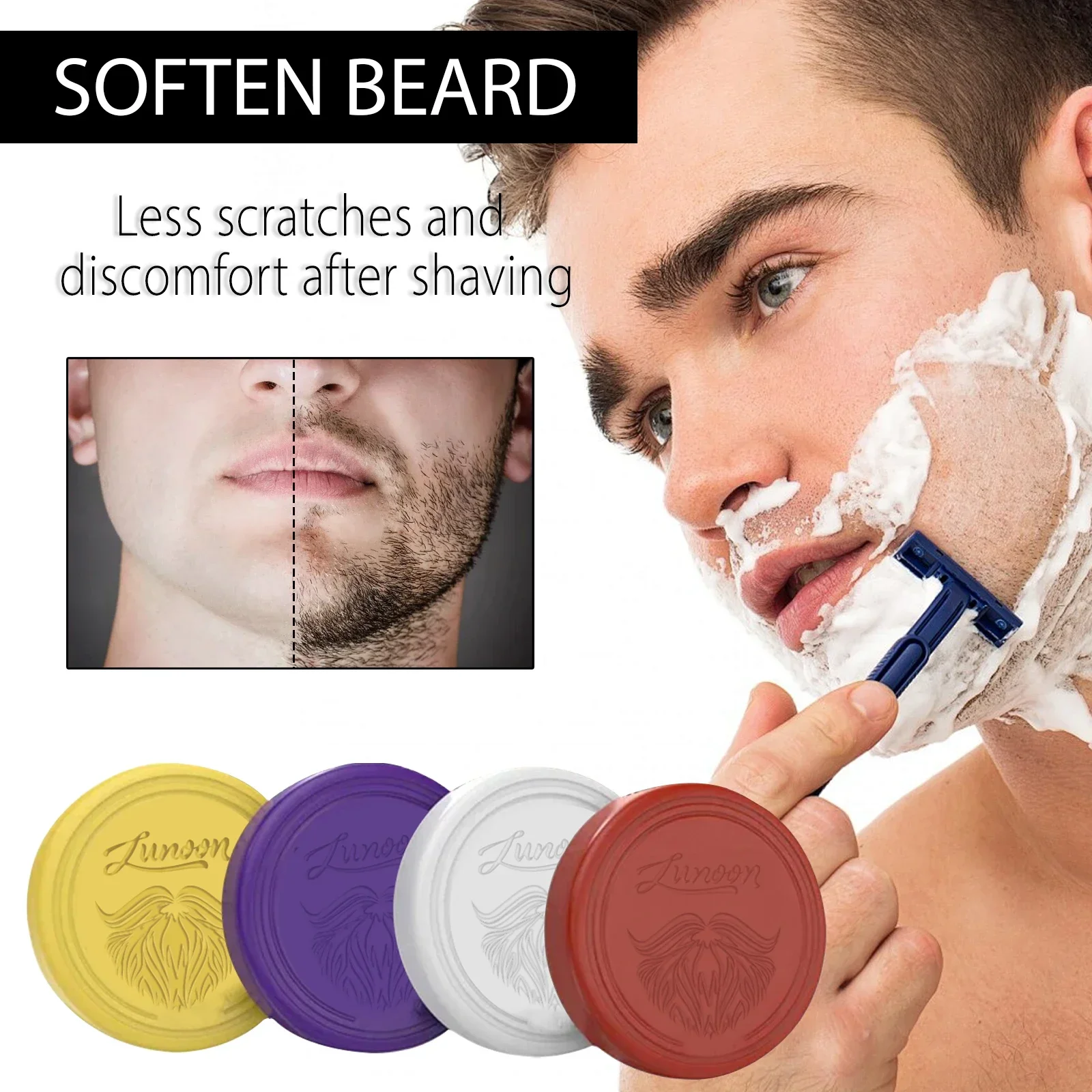 4/1 Stück Herren-Rasierseife,  – Men'S Beard Grooming Bewertung und Preis