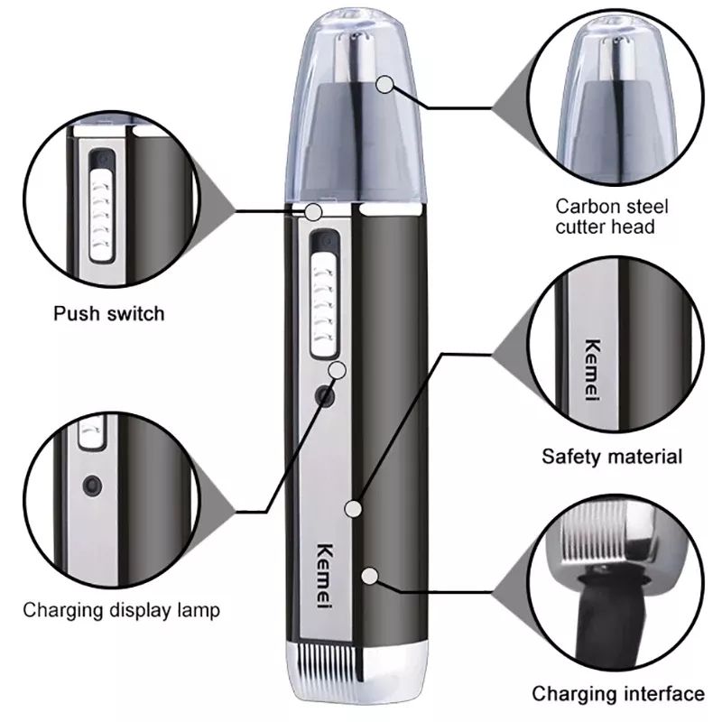 Kemei wiederaufladbarer elektr – Men'S Grooming Nose Hair Trimmer Bewertung und Preis