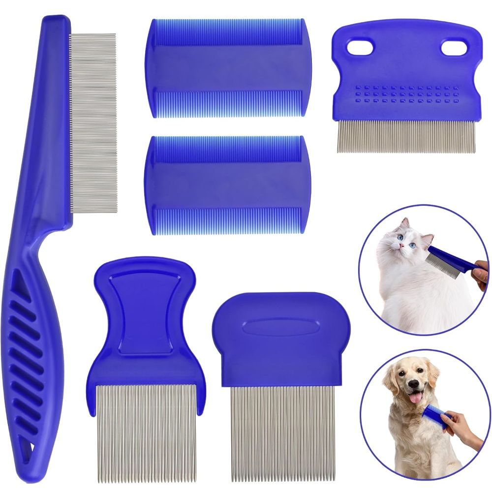 6-teiliges ABS-Flohkamm-Set, f – Comb Fine Tooth Bewertung und Preis