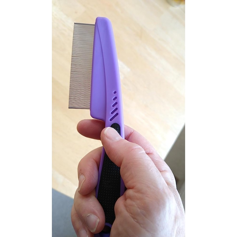 Flohkamm mit Gummigriff, Floh- – Comb Fine Tooth Bewertung und Preis